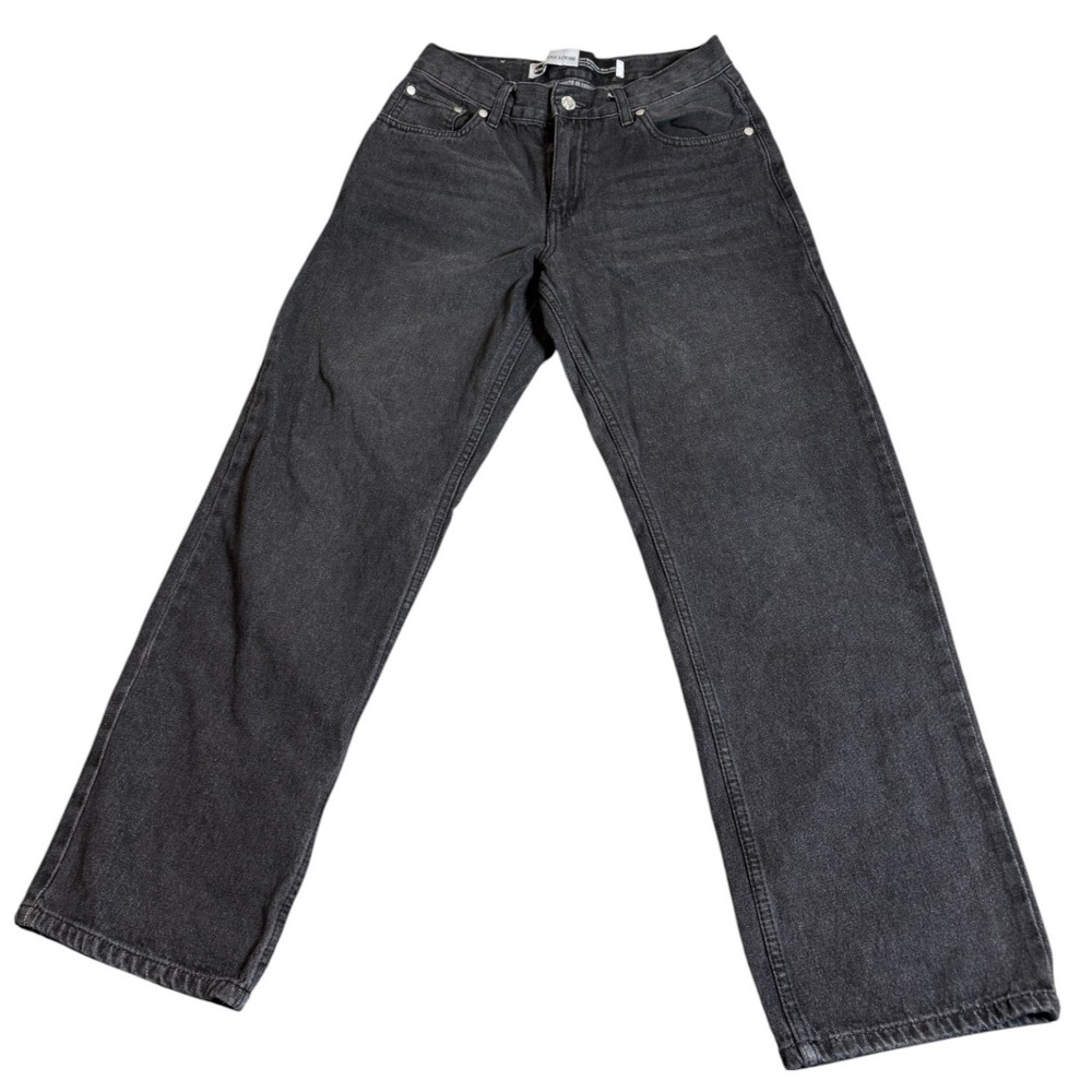 Levi's Silver Tab Stay Loose Jeans Women 26x28 Black Denim Baggy Dark Wash 90s